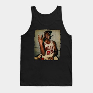 Michael Jordan Black Smoke Vintage Tank Top